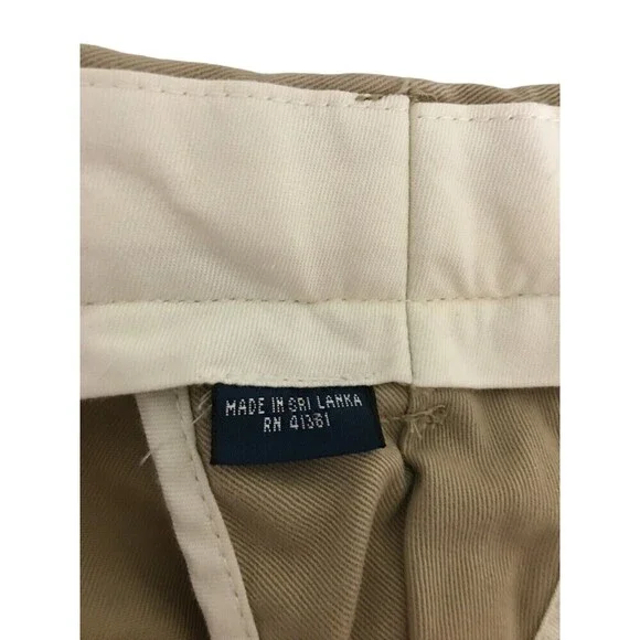 Polo Ralph Lauren Pants Men's Size 35 / 32 Beige Khaki 100% Cotton 35x32 New NWT